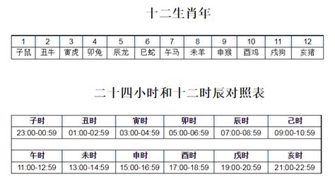 十二地支时间|间天干地支十二小时与十二时辰对于时间对照表